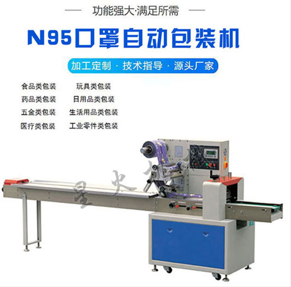 星火江蘇全自動(dòng)N95口罩包裝機(jī)械展示