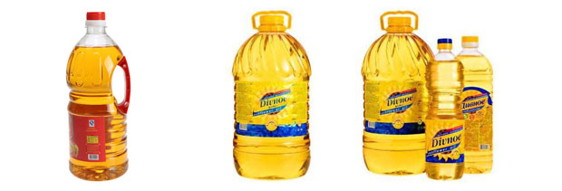 星火玉米油自動灌裝機設(shè)備及樣品展示