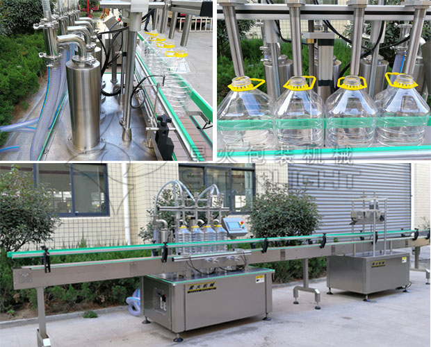 星火食用油灌裝封口機設(shè)備展示